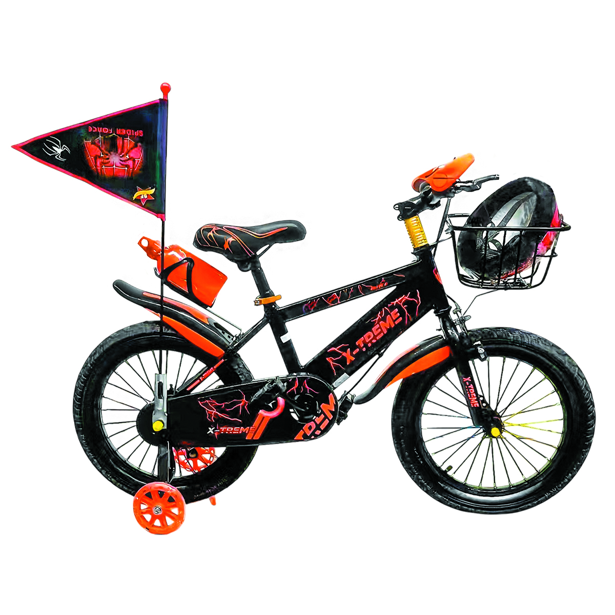 Детский велосипед X-Treme SPIDER 25.12-01 черно-оранжевый