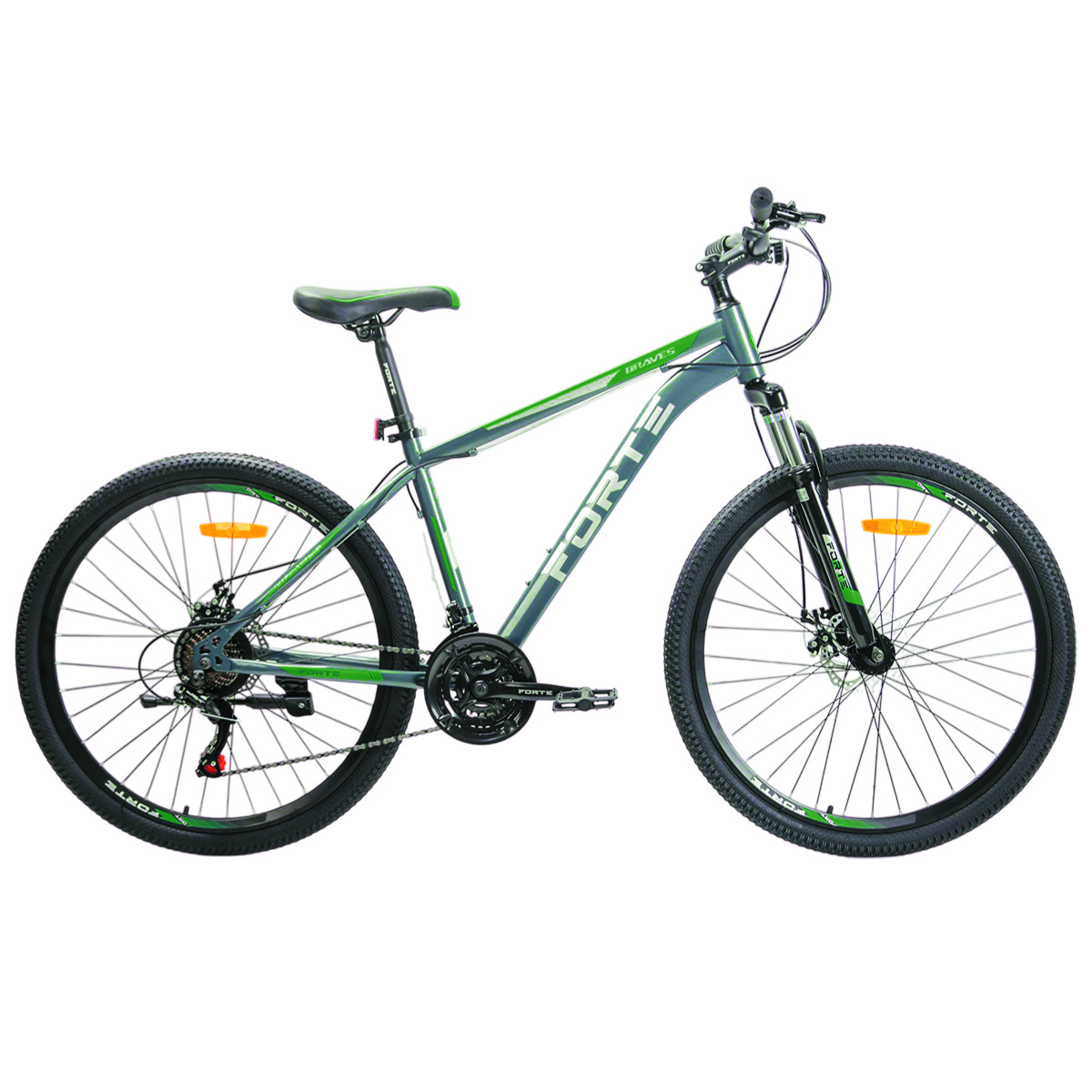 Велосипед Forte Braves 25.2921-30S, к29"р21" зелено-серый