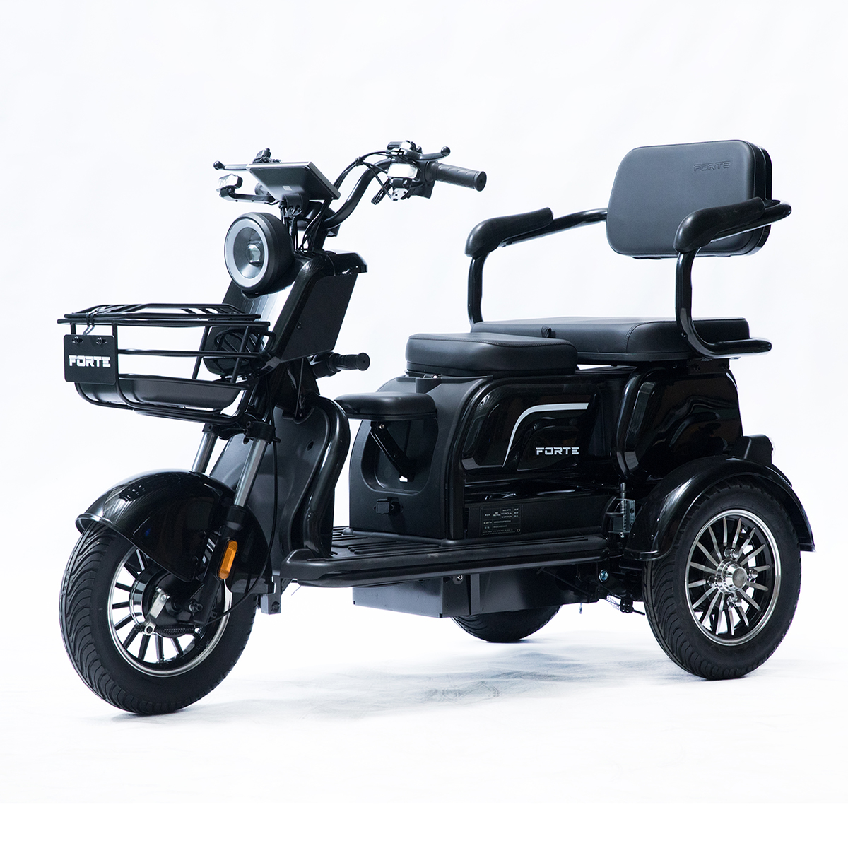 Трицикл акумуляторний Forte FAMILY-WS1000 чорний