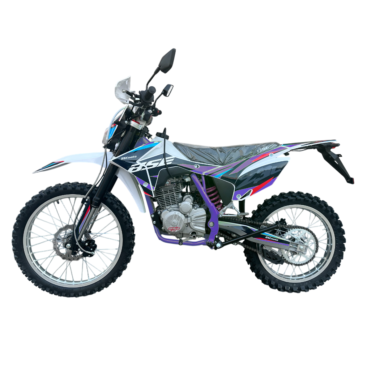 Мотоцикл BSE J3D 300 ENDURO Пурпурний