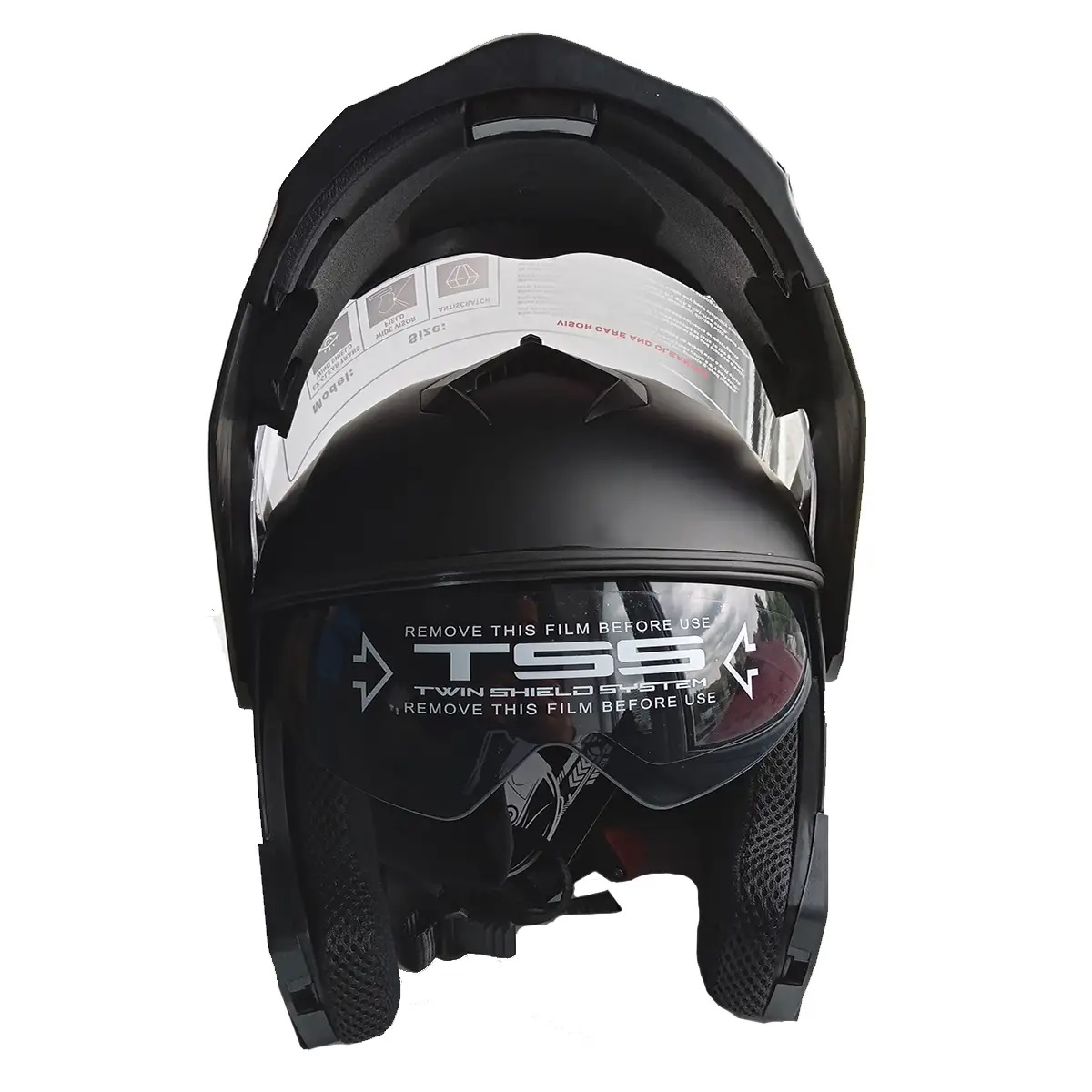 Мотошолом чорний FORTE BLD-159, розмір S