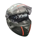 Мотошолом чорно-червоний FORTE M61D, розмір S