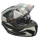 Мотошолом чорно-сірий FORTE M61D, розмір S