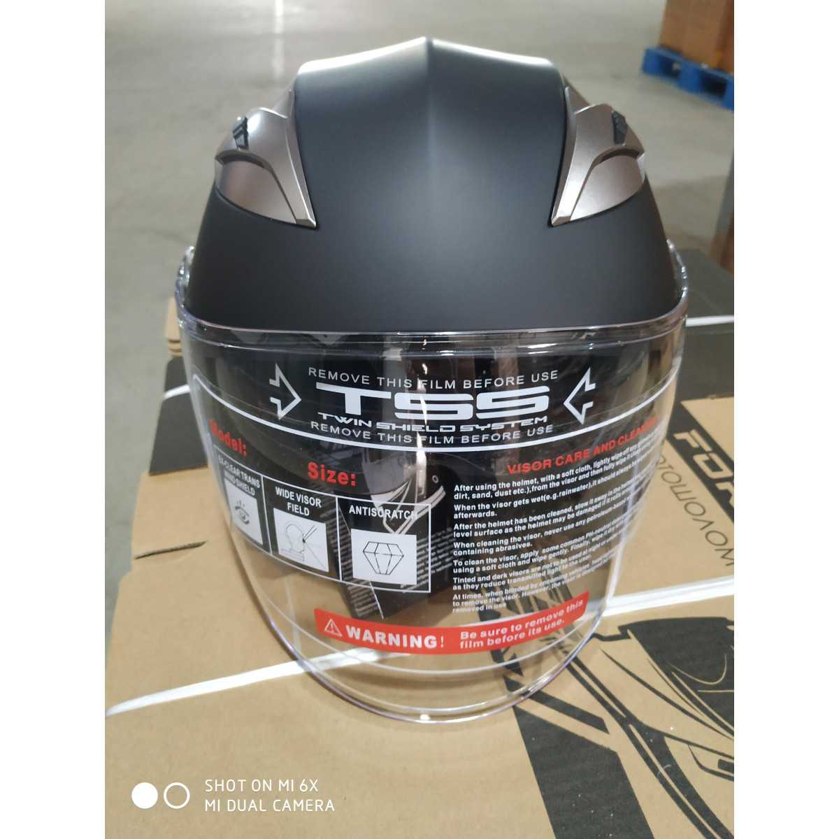 Мотошлем FORTE BLD-708 Черный S