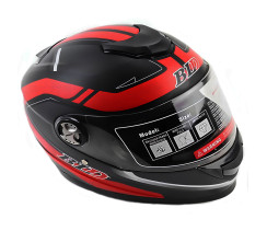 Мотошолом FORTE BLD-M65 Чорно-червоний S