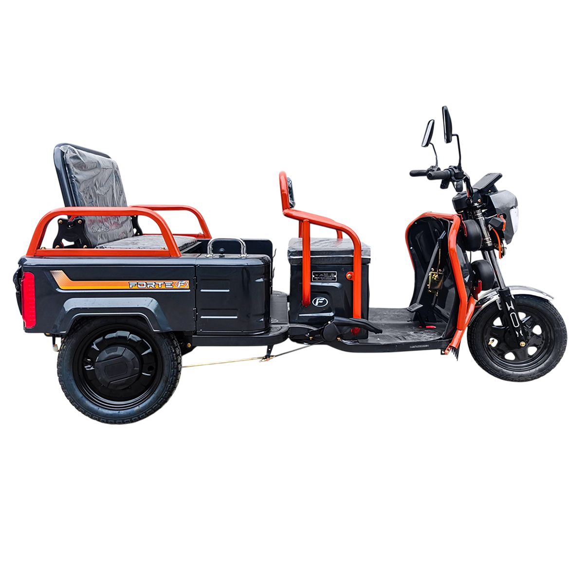 Грузовой электрический трицикл FORTE GP-1000-P Черный