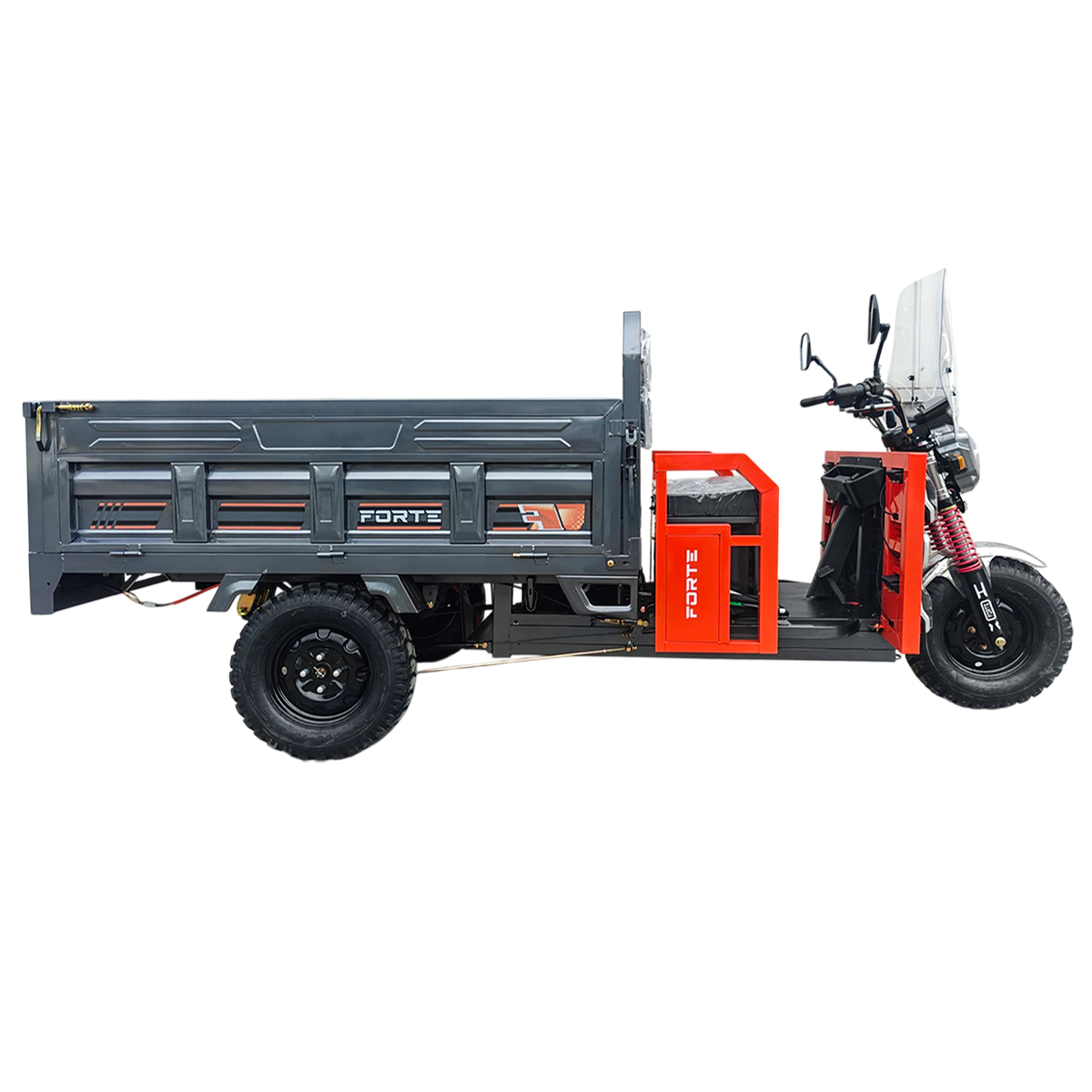 Грузовой электрический трицикл FORTE GP-1500-C Серый