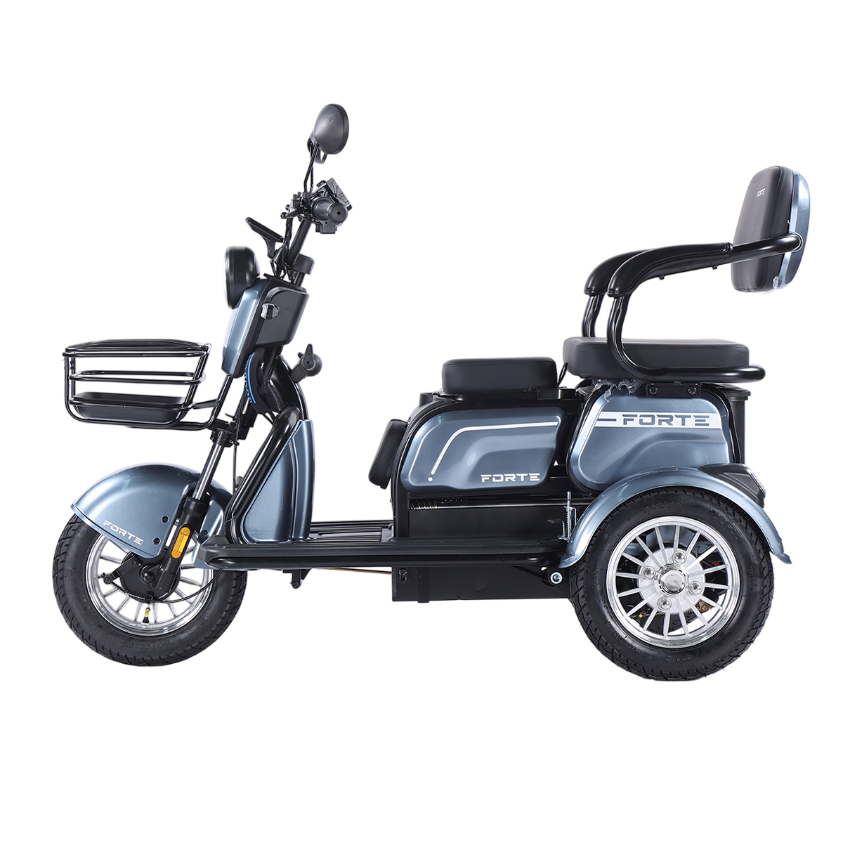 Трицикл акумуляторний Forte FAMILY-WN800 сiрий