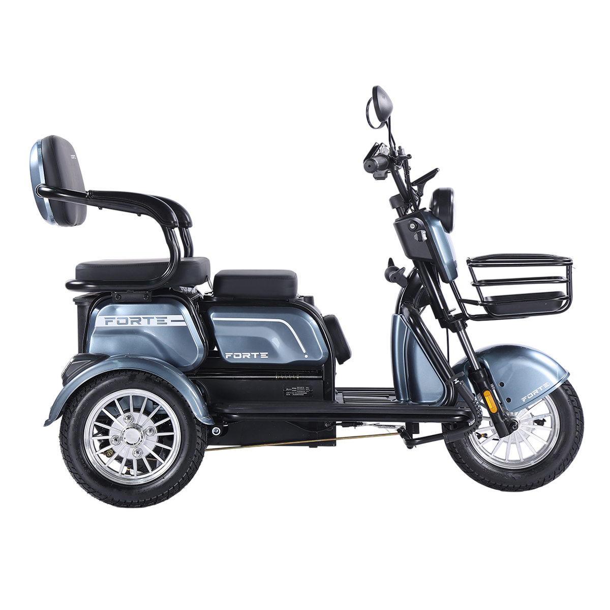 Трицикл акумуляторний Forte FAMILY-WN800 сiрий