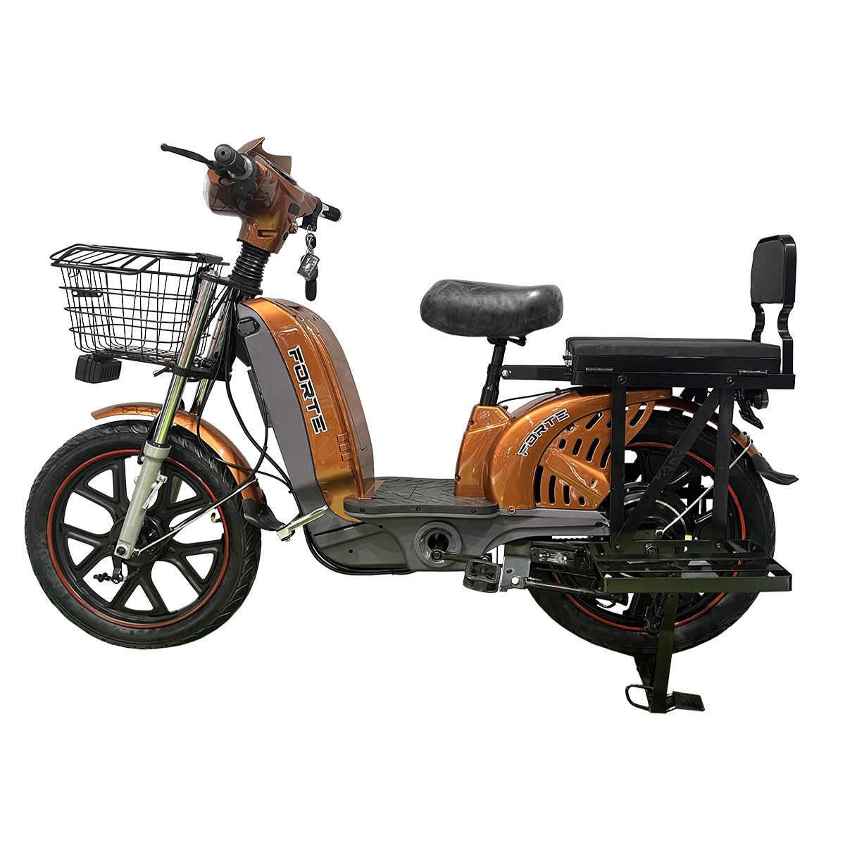 Велоскутер акумуляторний EM 219WS Forte Коричневий