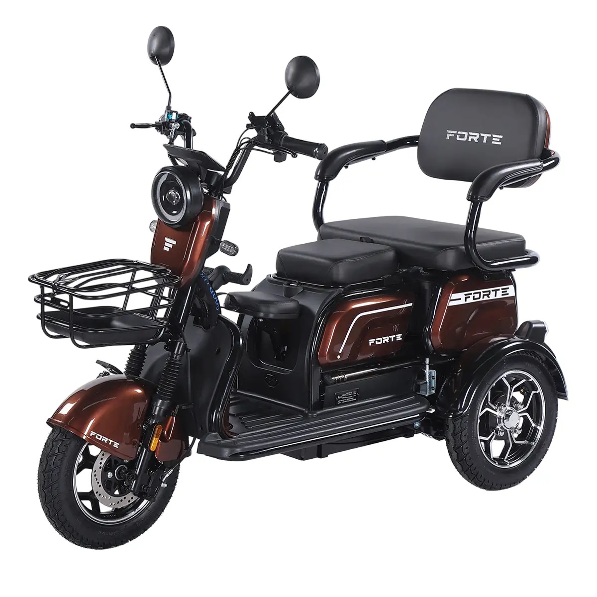 Трицикл аккумуляторный Forte Family-WN1072G Коричневый