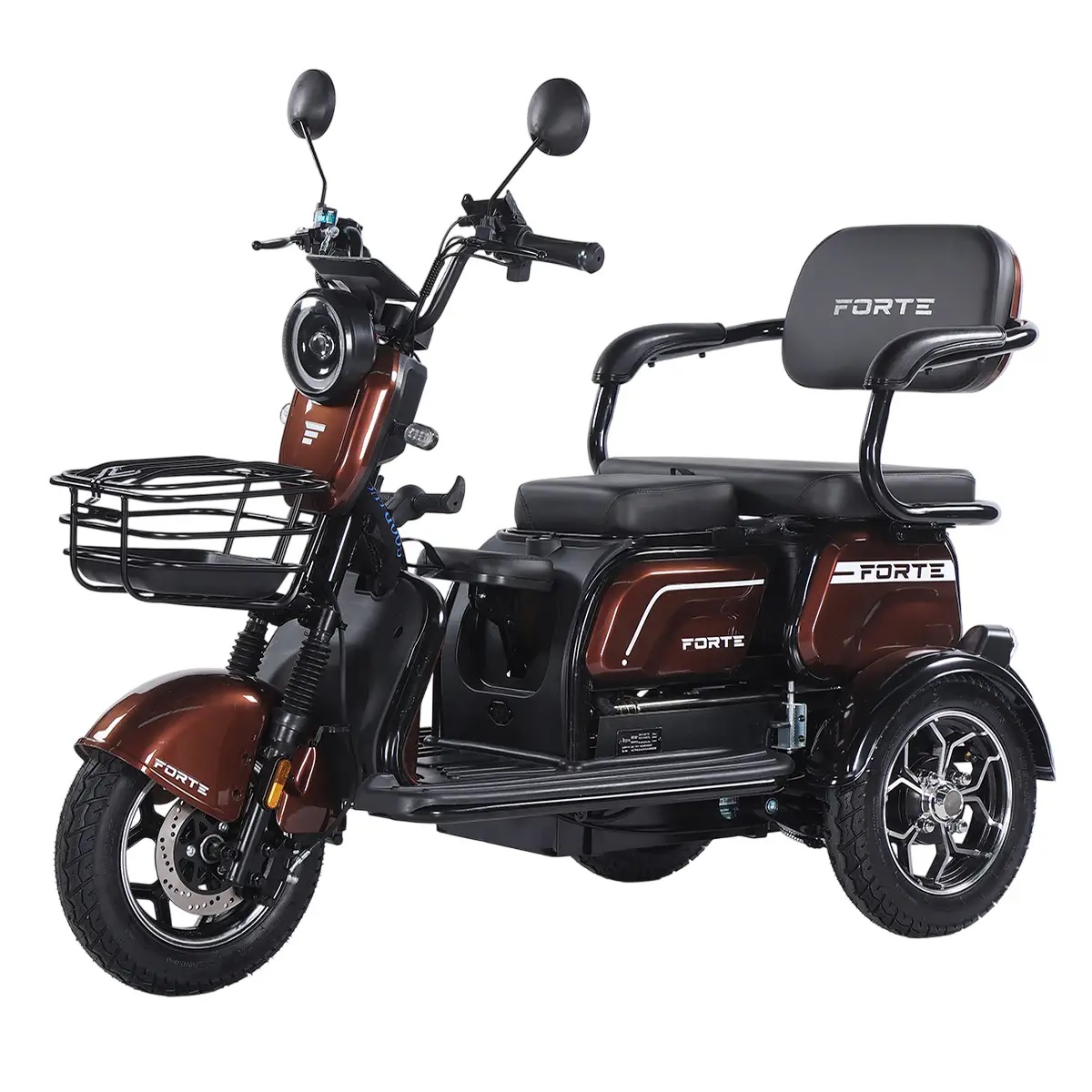 Трицикл аккумуляторный Forte Family-WN1072G Коричневый