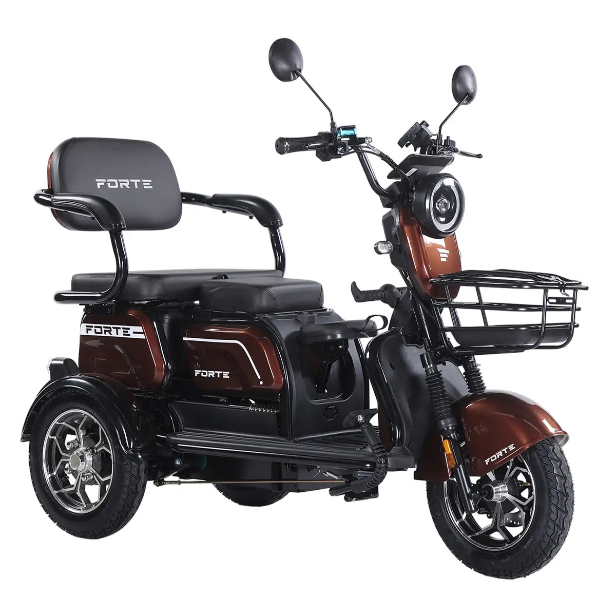Трицикл аккумуляторный Forte Family-WN1072G Коричневый