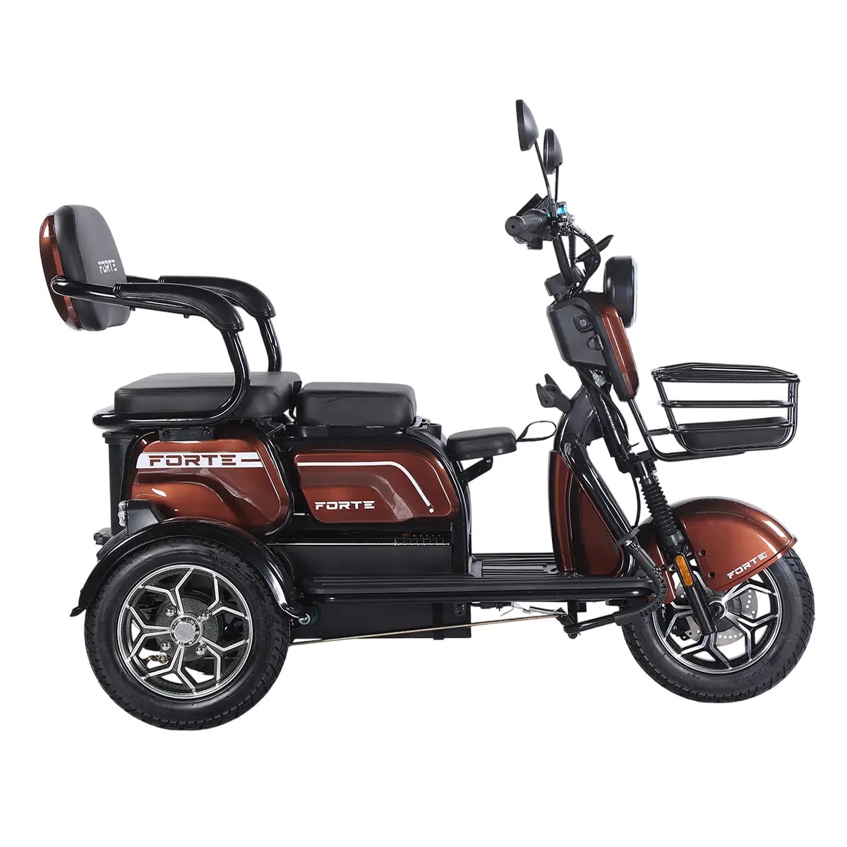 Трицикл аккумуляторный Forte Family-WN1072G Коричневый