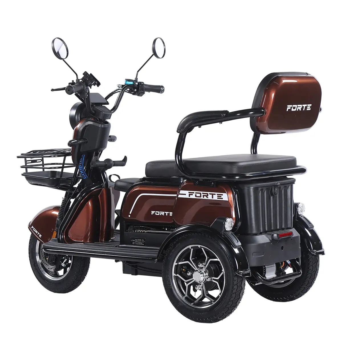 Трицикл аккумуляторный Forte Family-WN1072G Коричневый