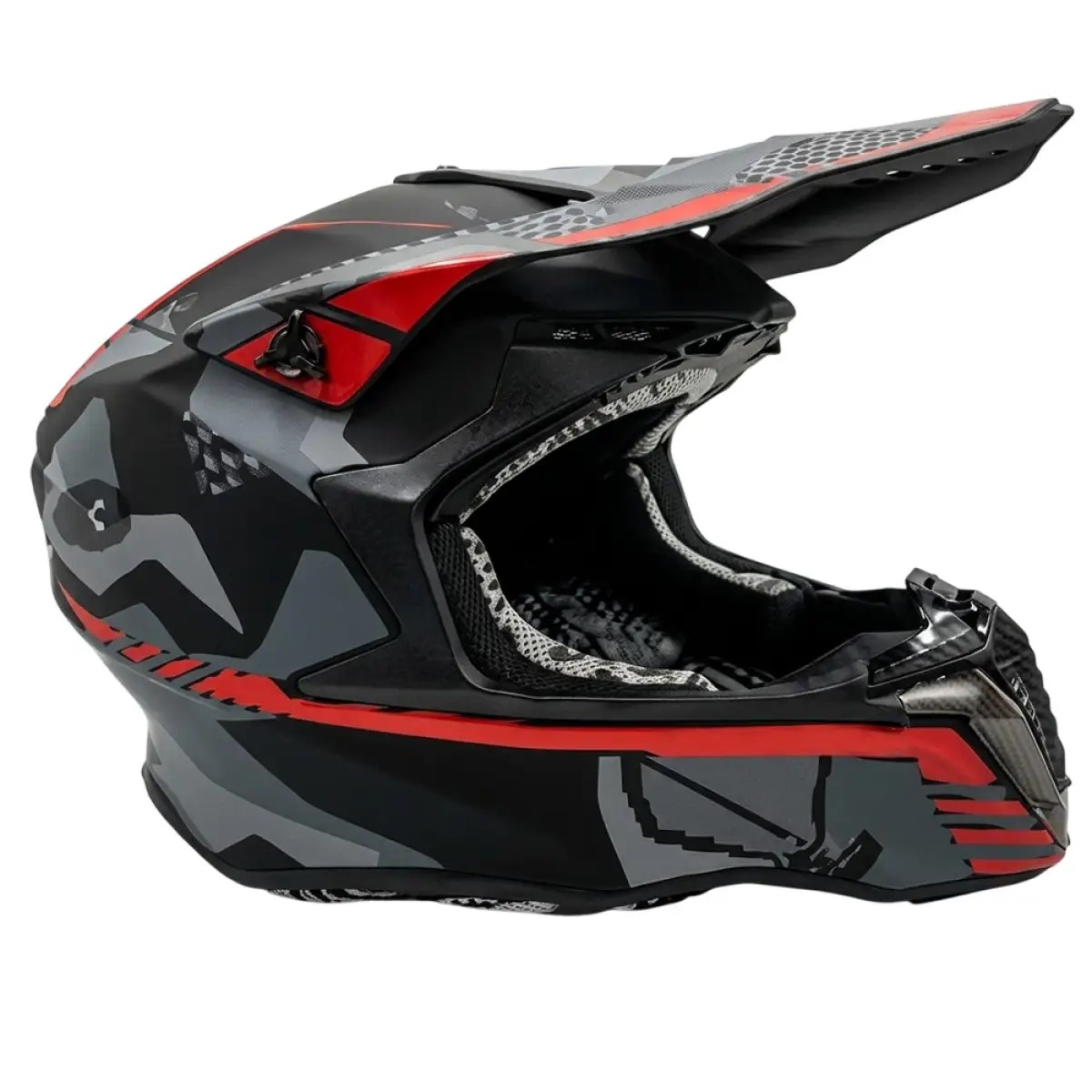 Мотошлем FORTE HD-806-5 Серо-оранжевый XL