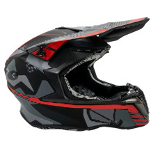 Мотошлем FORTE HD-806-5 Серо-оранжевый L