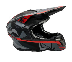 Мотошлем FORTE HD-806-5 Серо-оранжевый L