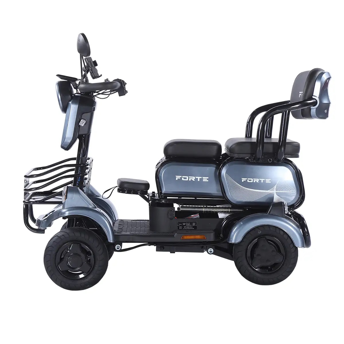 Трицикл аккумуляторный Forte SONIC-WN800S Серый