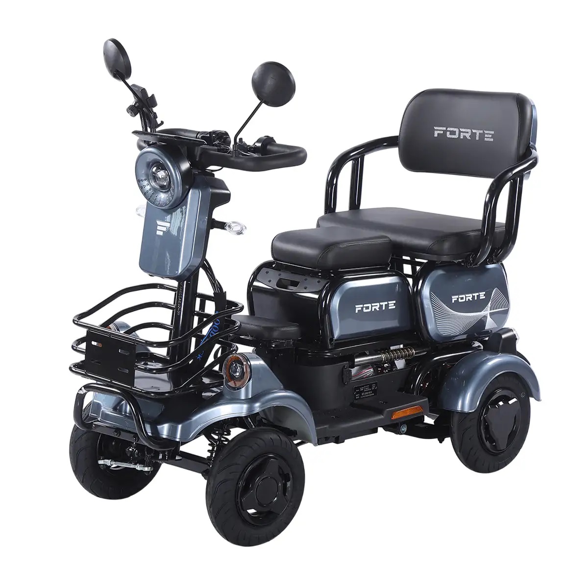 Трицикл аккумуляторный Forte SONIC-WN800S Серый