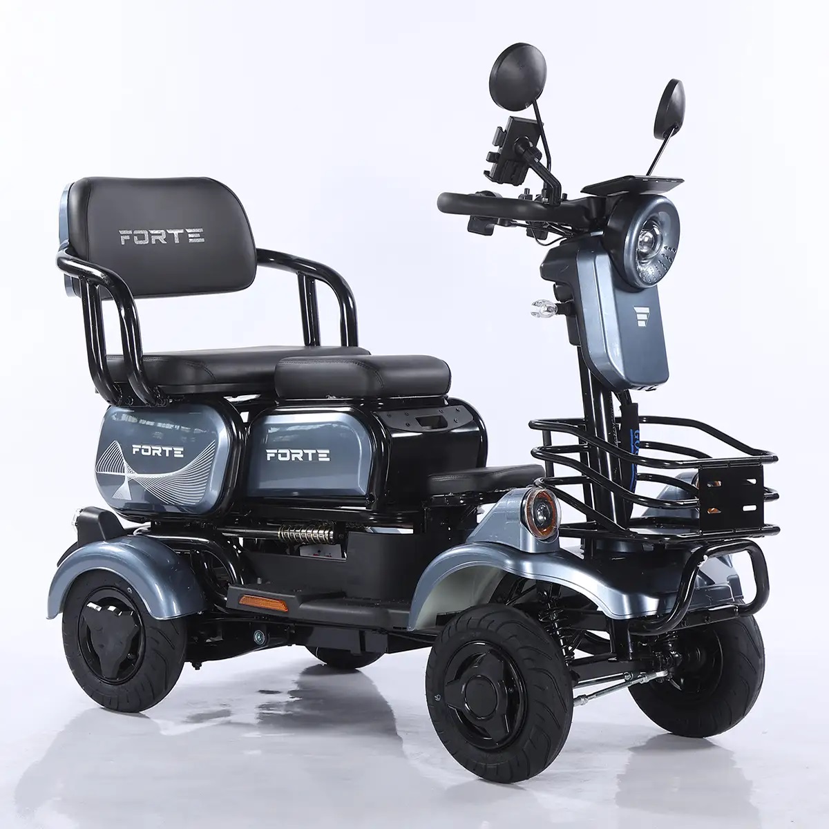 Трицикл аккумуляторный Forte SONIC-WN800S Серый
