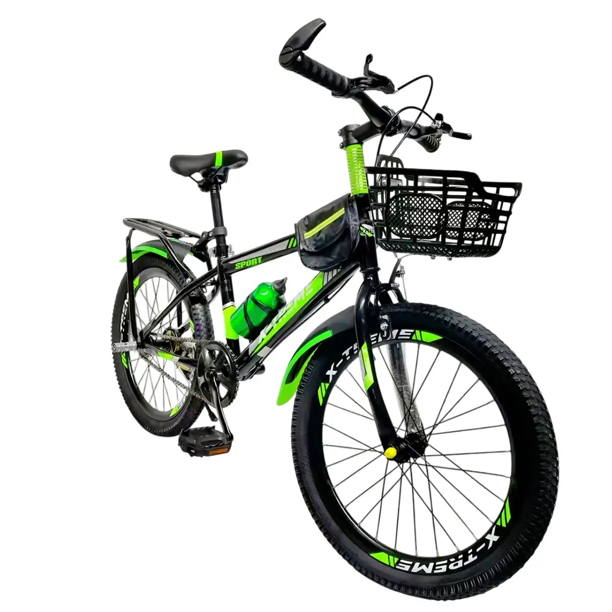 Детский велосипед X-Treme PRIME 25.20-04 черно-зеленый
