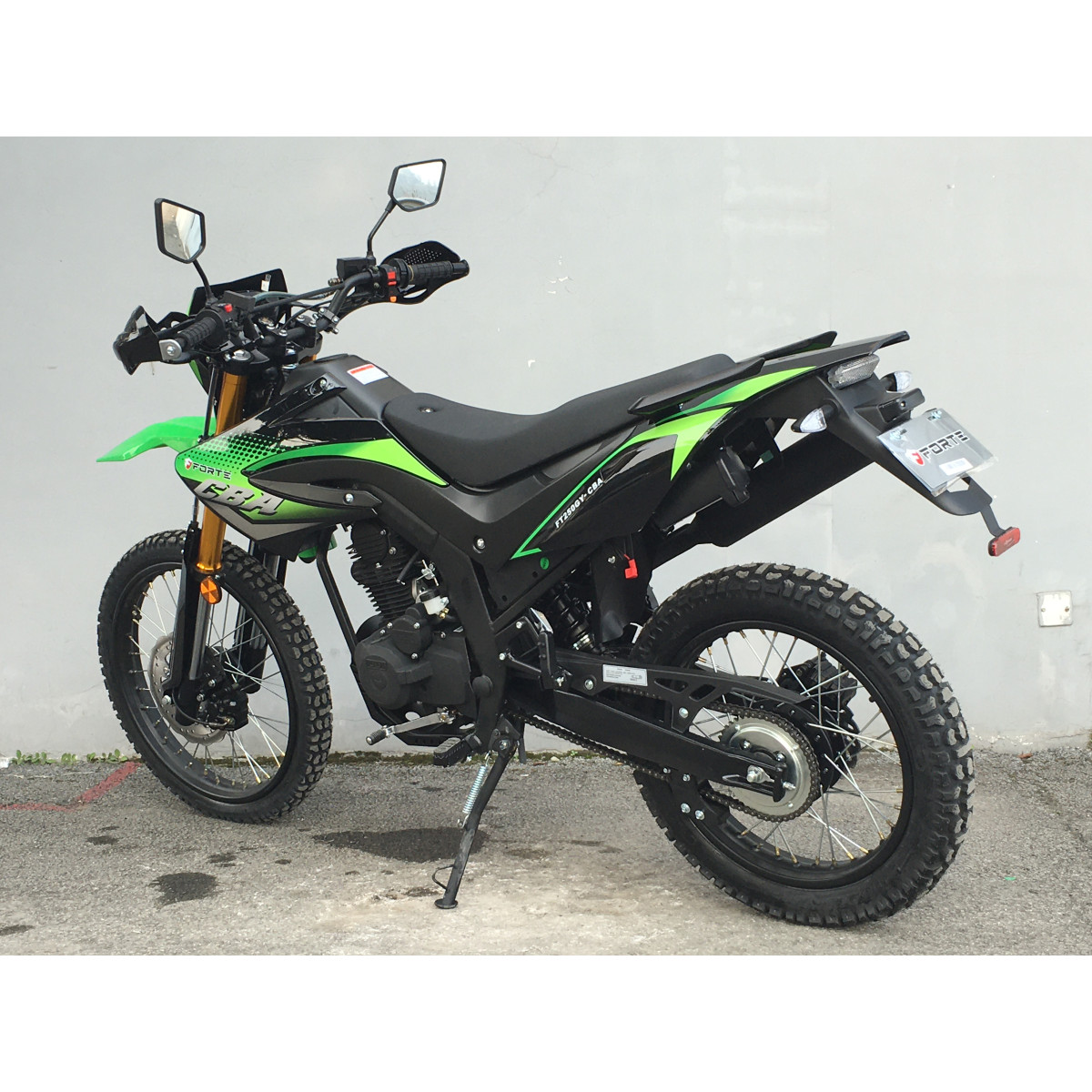 Мотоцикл FT250GY-CBA Forte зелено-чорний