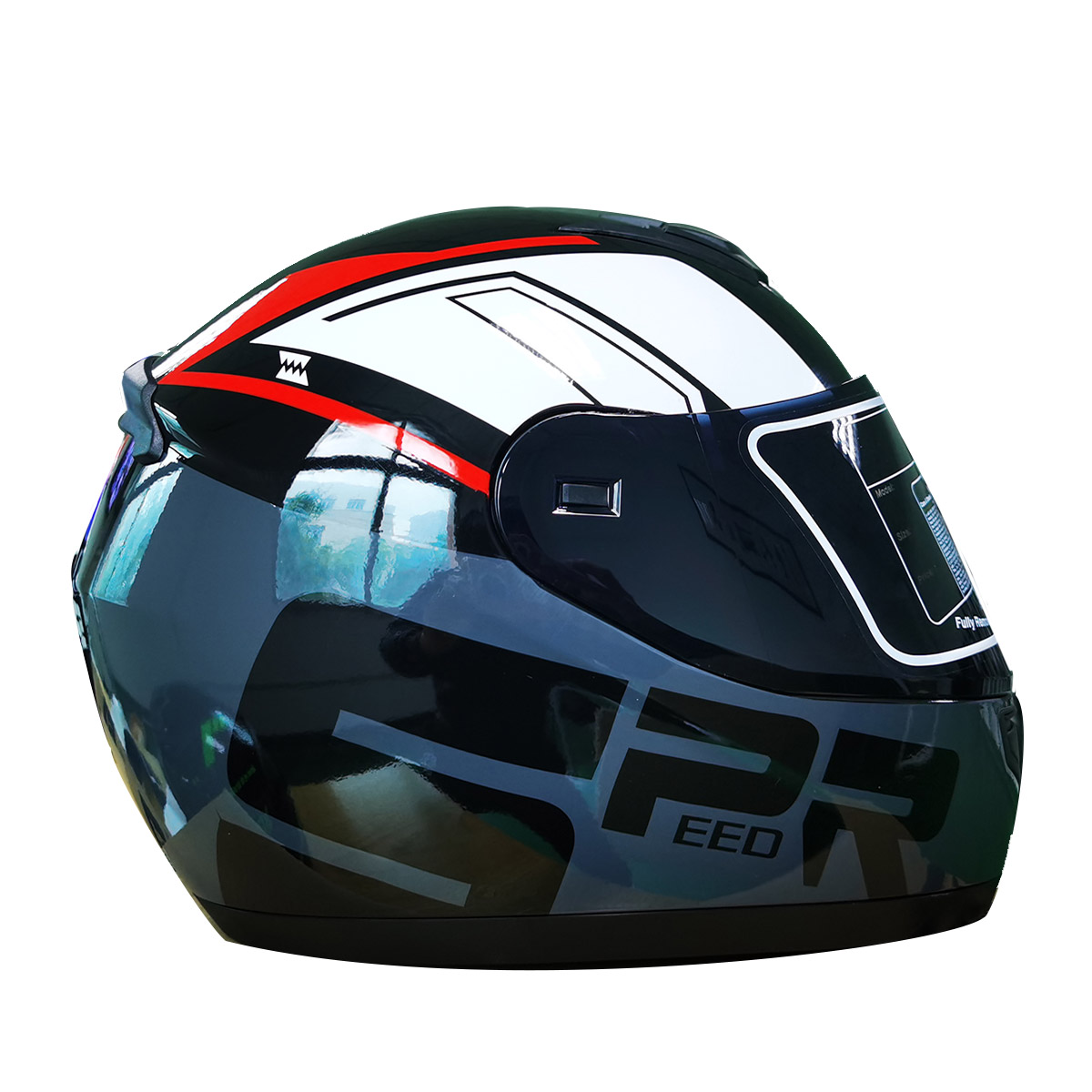 Мотошолом 902 Forte чорно-білий, L