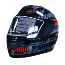 Мотошолом 902 Forte чорно-червоний, XL