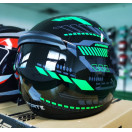 Мотошолом 902 Forte чорно-зелений, M