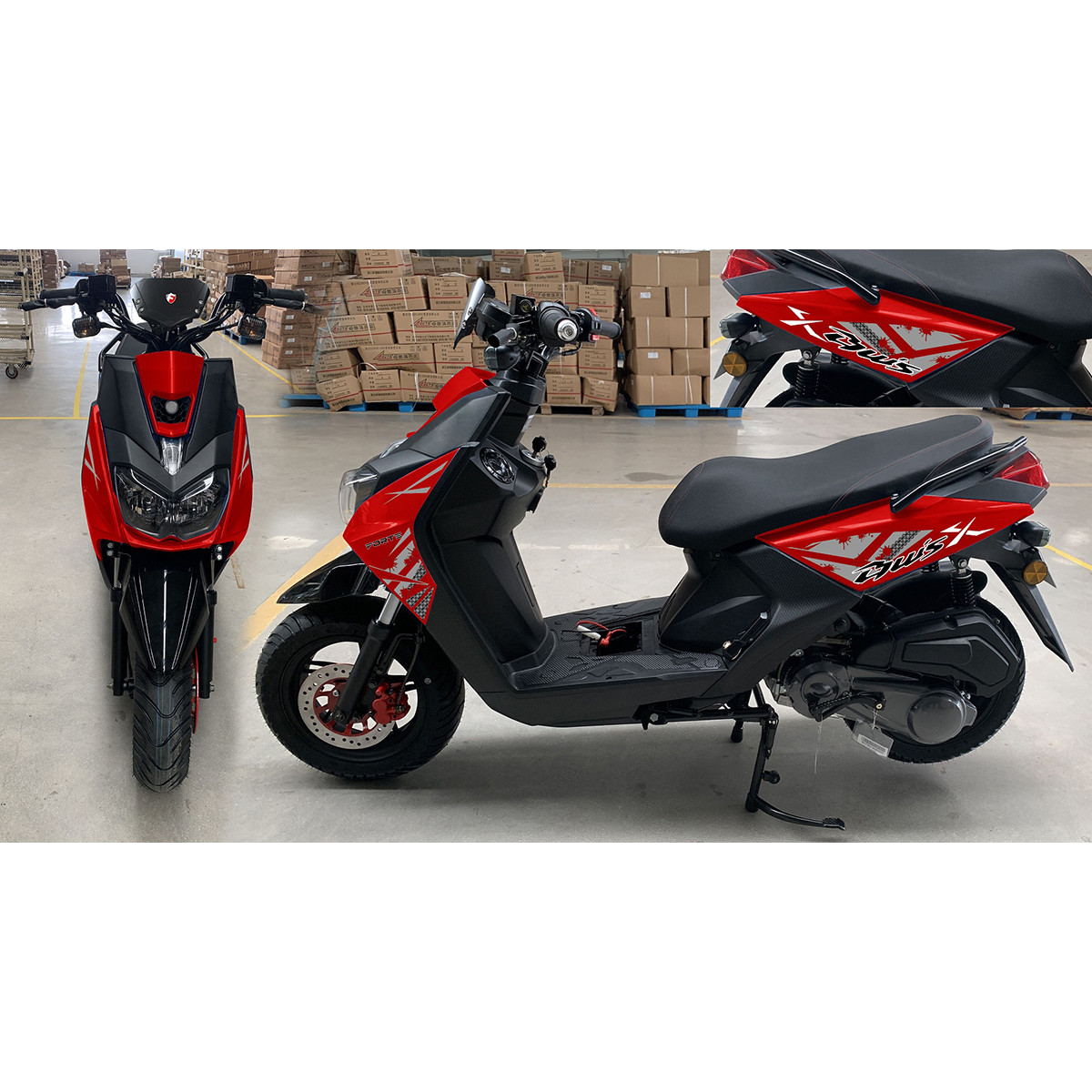Скутер Forte BWS-R 150CC красный