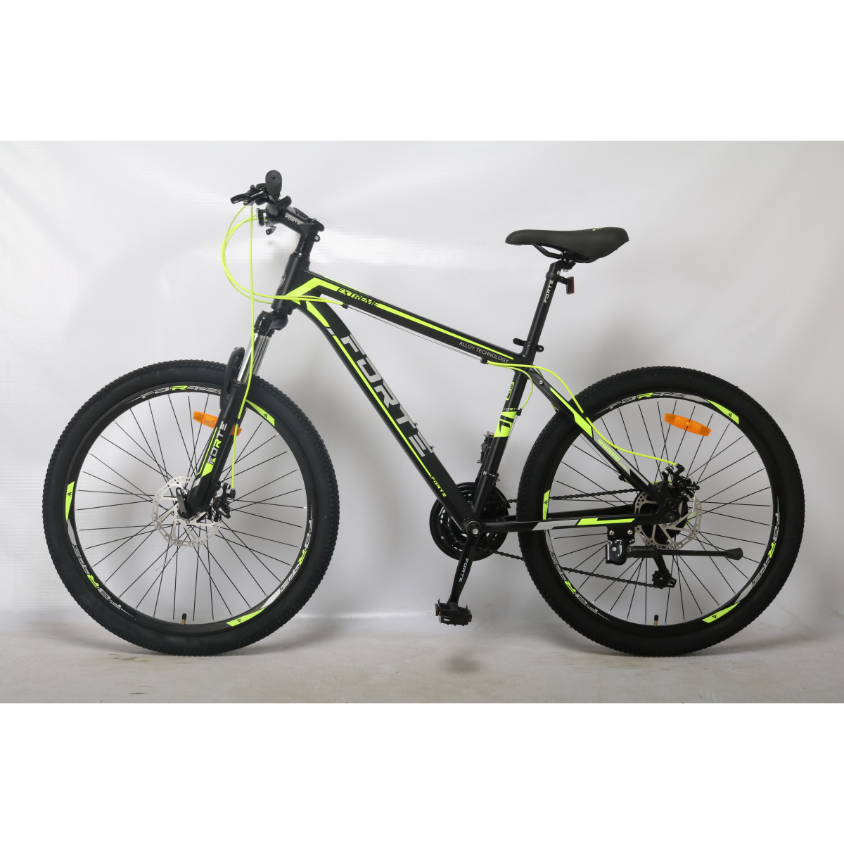 Велосипед Forte Extreme 17"/26" черно-салатовый