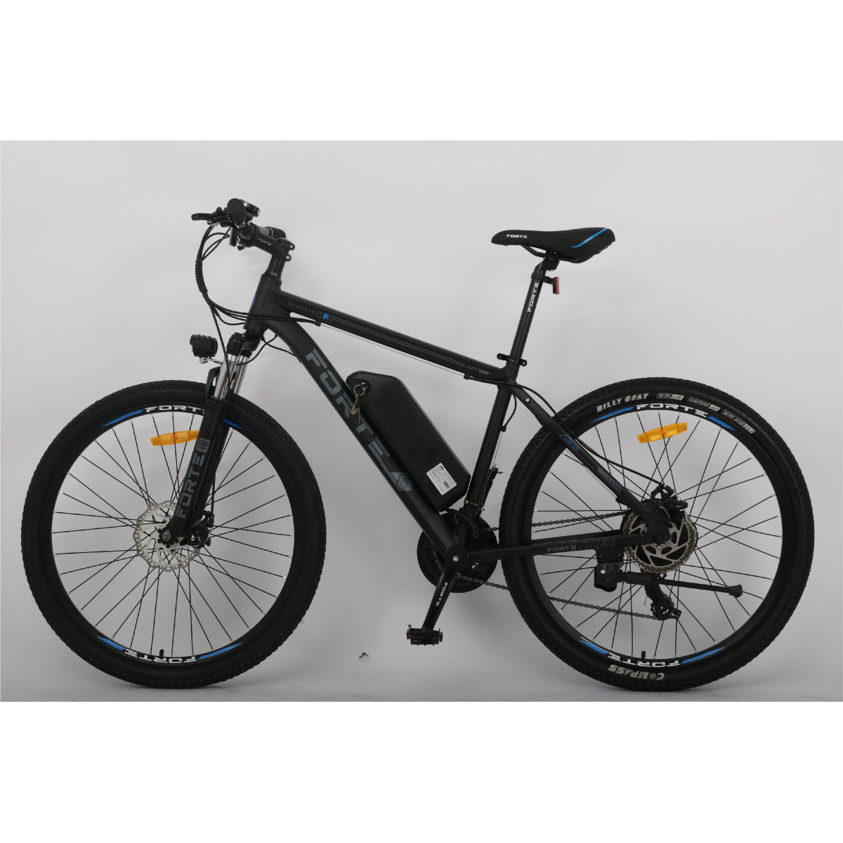 Велосипед акумуляторний Forte Galaxy 18"/27", 350 Вт, чорно-синій