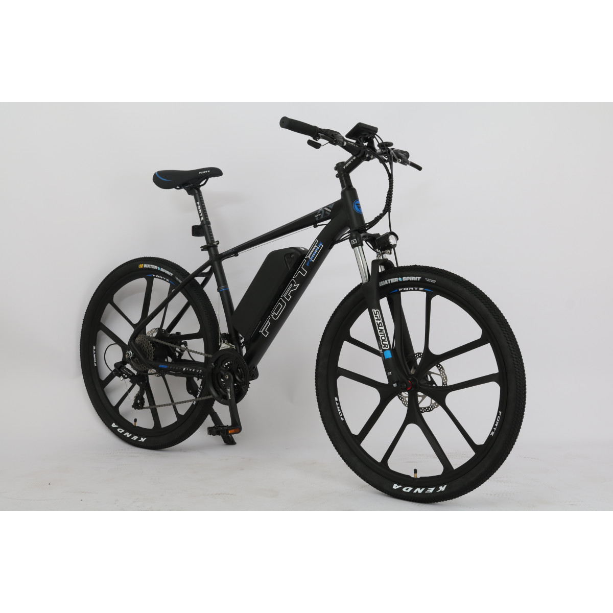 Велосипед акумуляторний Forte Matrix 18"/27,5", 350 Вт, чорно-синій