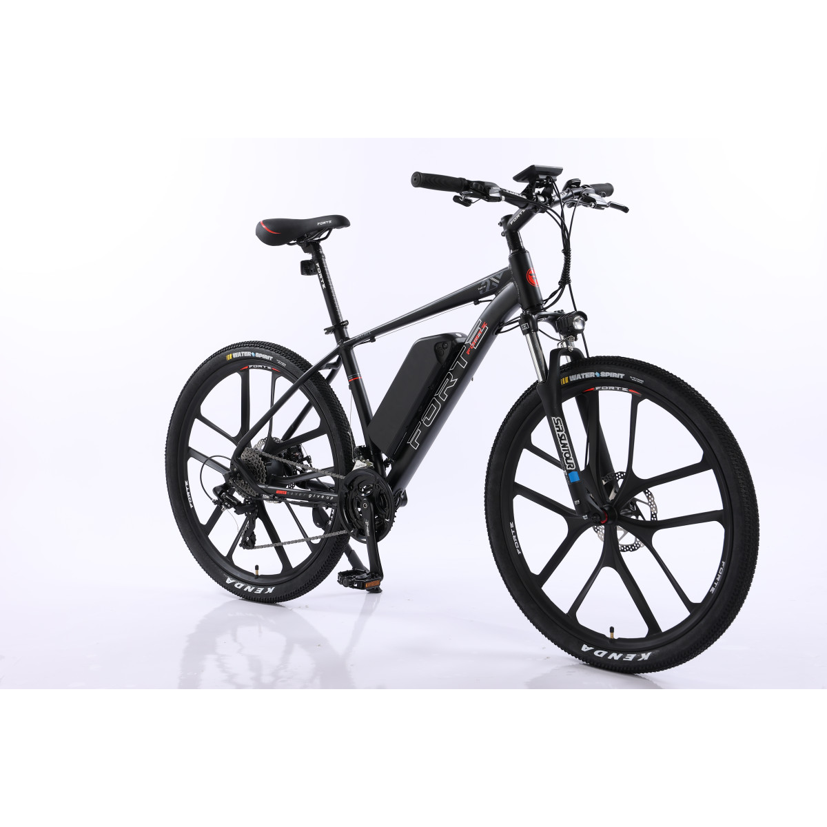 Велосипед акумуляторний Forte Matrix 18"/27,5"350 Вт, чорно-червоний