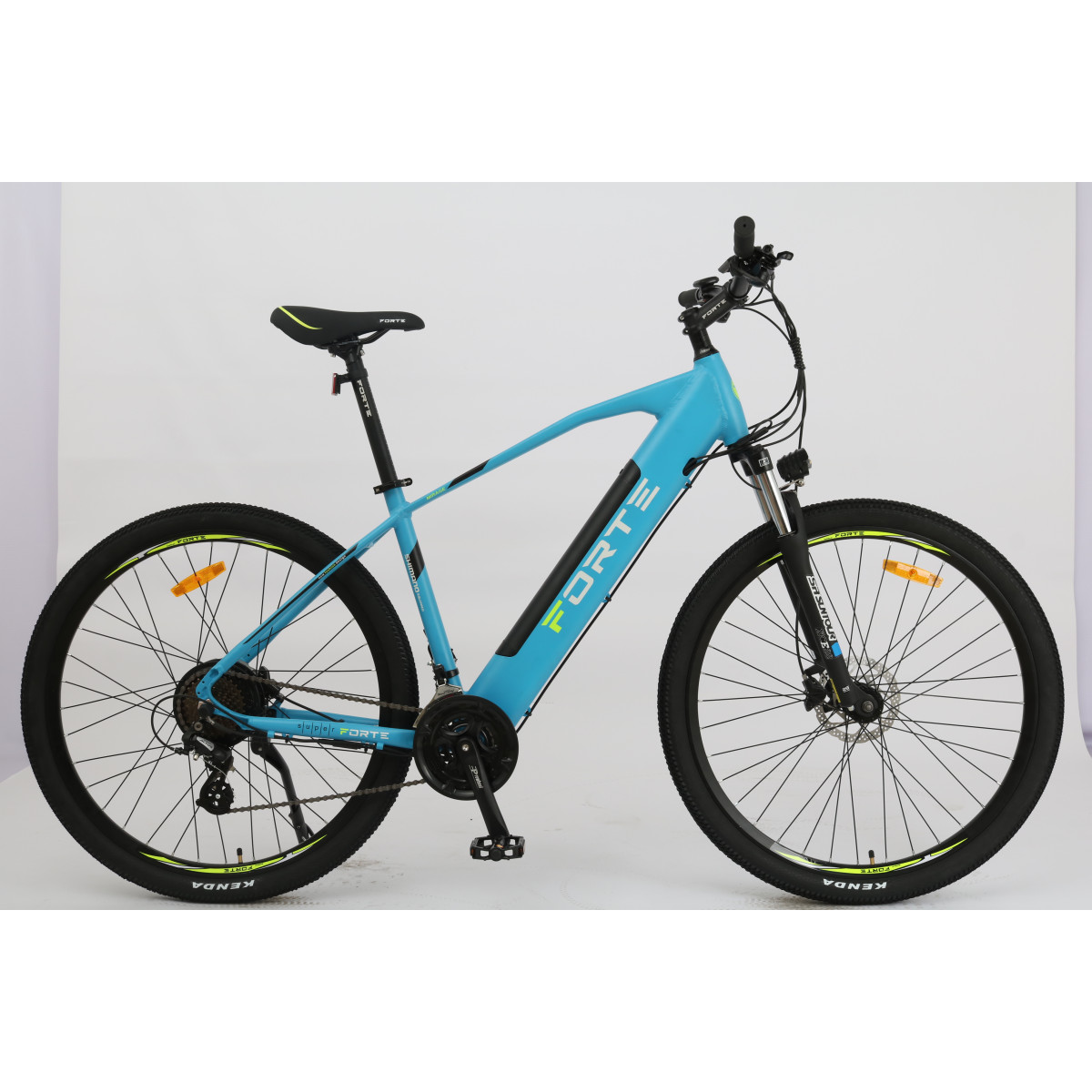 Велосипед аккумуляторный Forte Mirage 19"/29", 500 Вт, бирюзовый