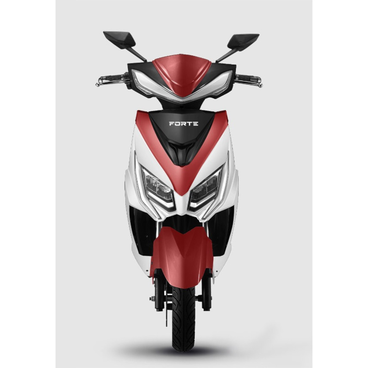 Электроскутер FORTE LEON красно-белый