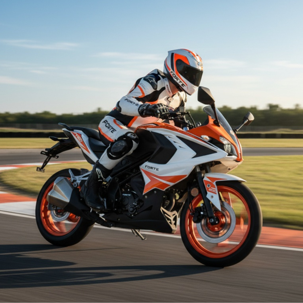 Мотоцикл FT300-R1 Forte помаранчево-білий