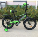 Дитячий велосипед X-Treme STORM 16" чорно-зелений
