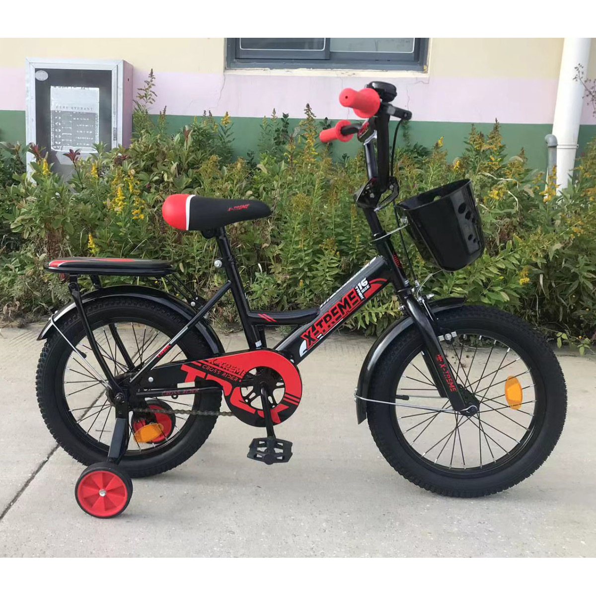 Детский велосипед X-Treme TREK 16" черно-красный