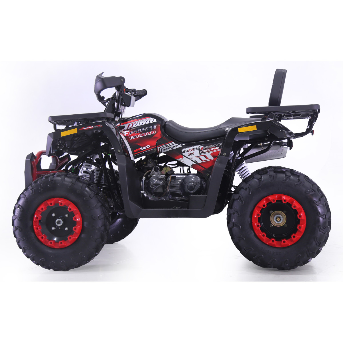 Квадроцикл Forte BRAVES 200 LUX червоно-чорний