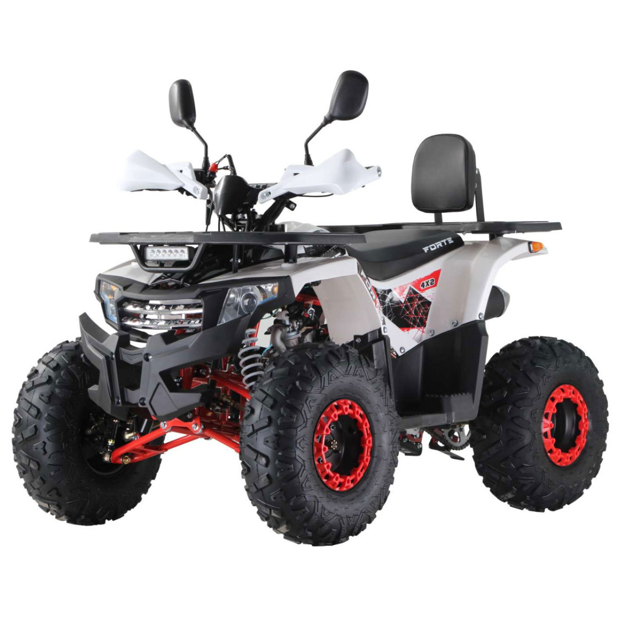 Квадроцикл FORTE ATV125F біло-червоний
