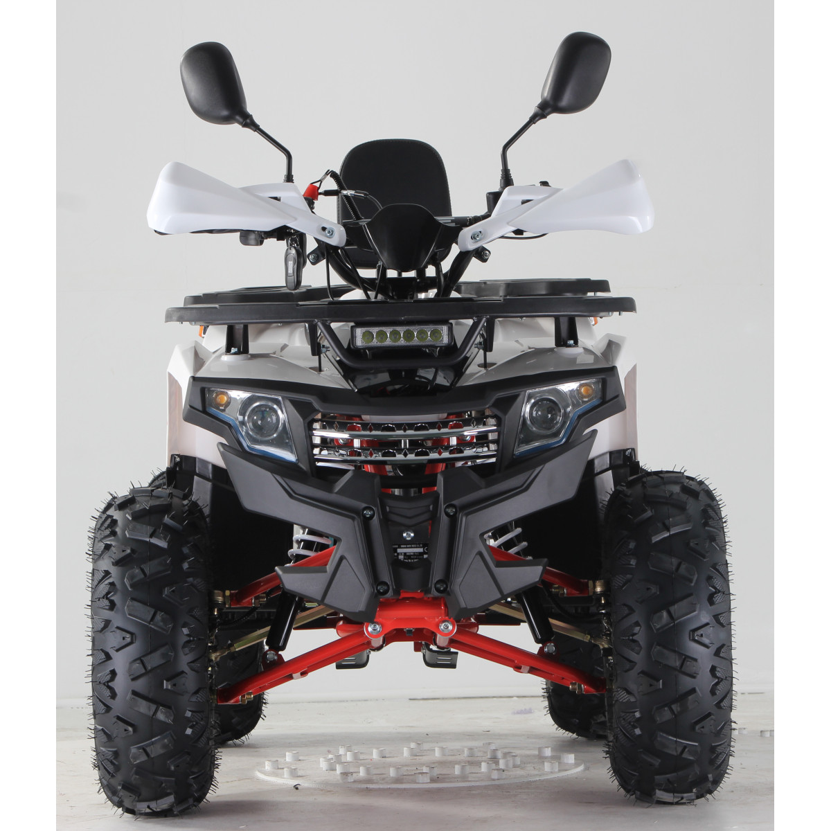 Квадроцикл FORTE ATV125F біло-червоний