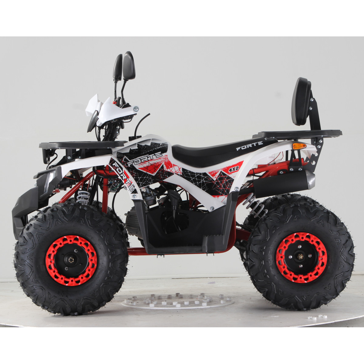 Квадроцикл FORTE ATV125F біло-червоний