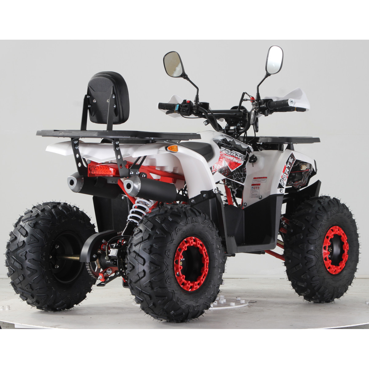 Квадроцикл FORTE ATV125F біло-червоний