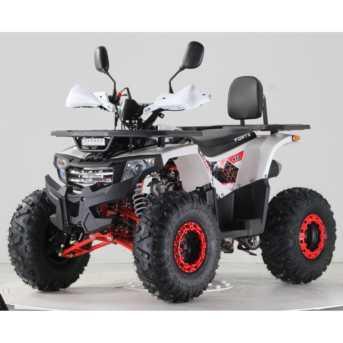 Квадроцикл FORTE ATV125F біло-червоний