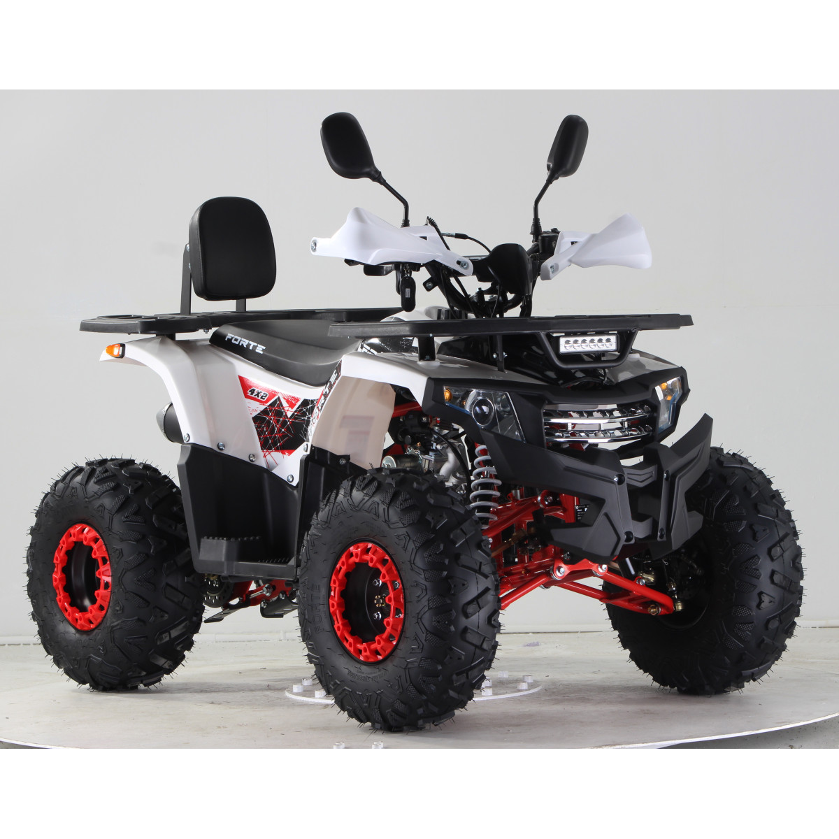 Квадроцикл FORTE ATV125F біло-червоний