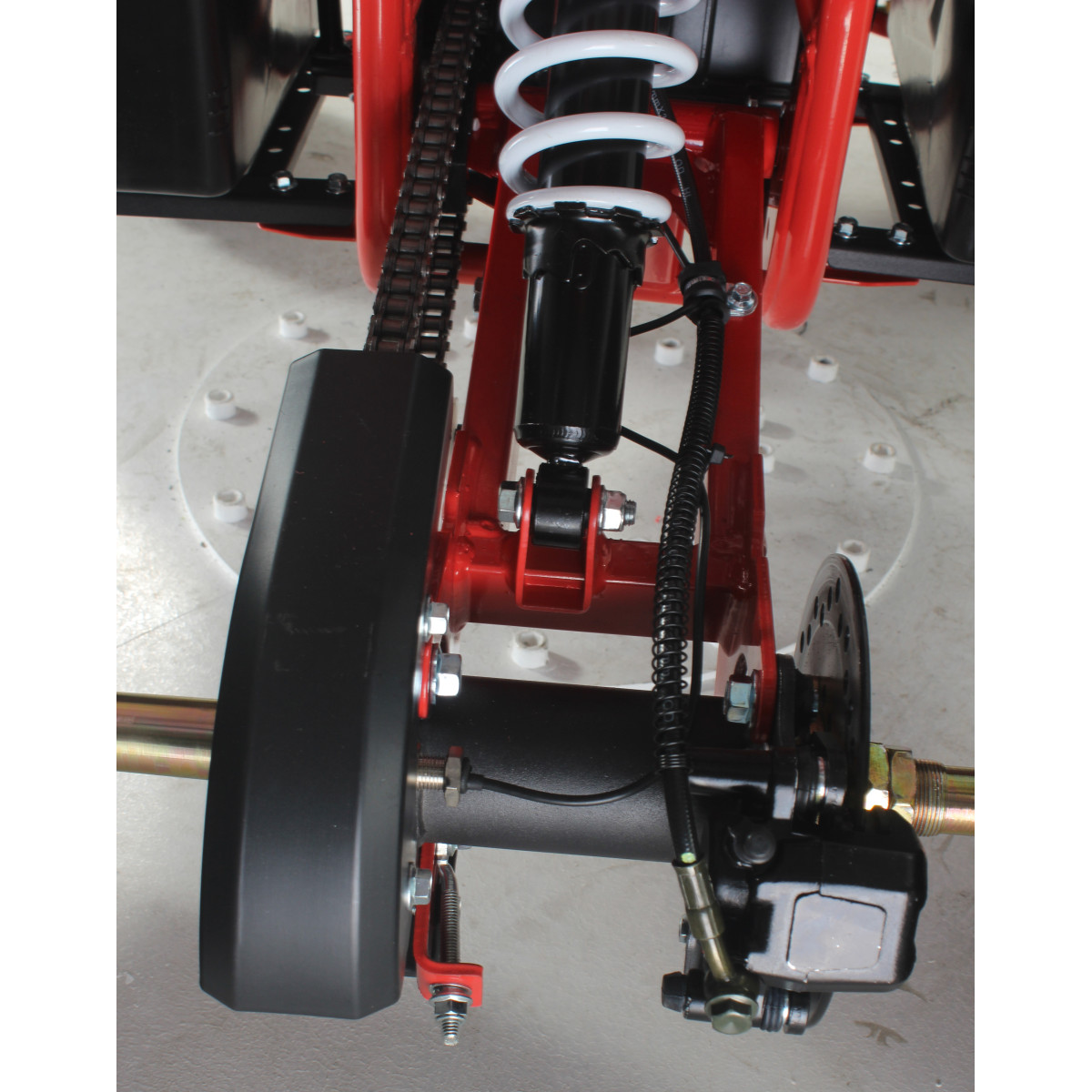 Квадроцикл FORTE ATV125F біло-червоний