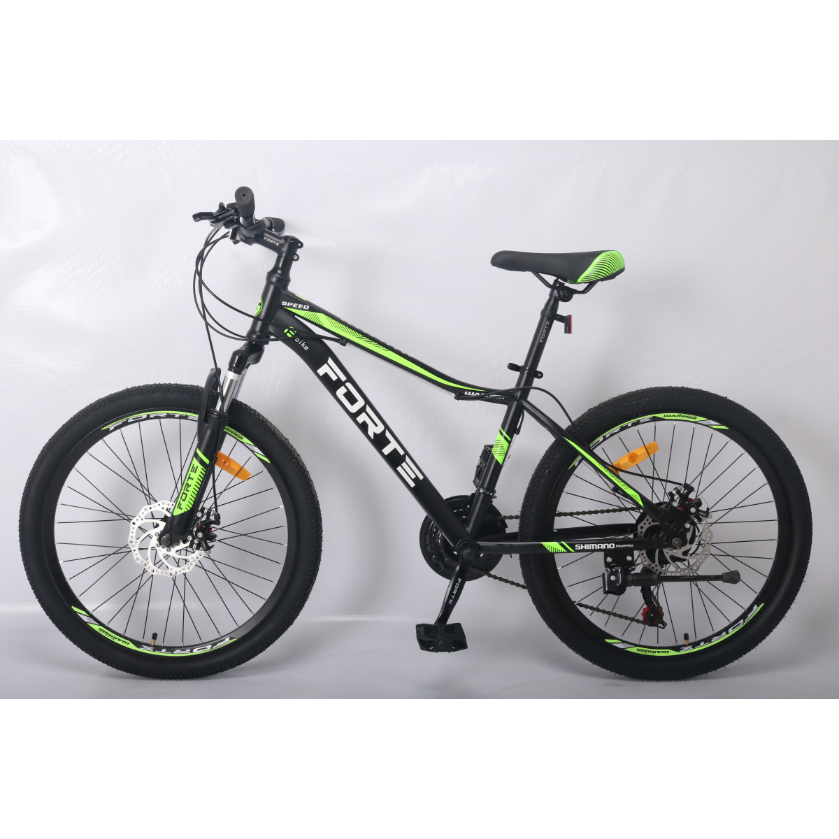 Велосипед Forte Warrior МТВ 24"/15" чорно-зелений