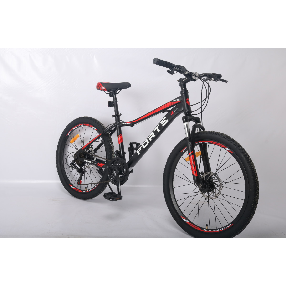 Велосипед Forte Warrior МТВ 24"/15" чорно-червоний